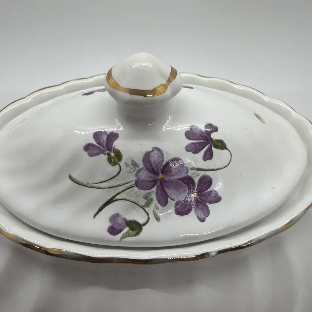 Arthur Wood & Son - 6432 - Violets Small Teapot - England